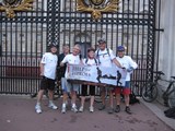 The team in front of Buckingham Palace