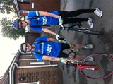 James and Alan setting off