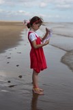 Scavenger hunt on Mablethorpe beach