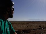Out in the desert.