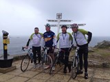 The Happy Four having finally conquered the 1000 miles around Britain