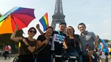 A fantastic arrival posse. Couldn't have asked for a better way to get into Paris.