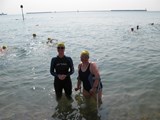 Me & my swim buddy Eleanor training in Dover