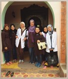 The girls with Latifa in the Asni house