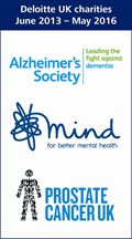 Deloitte National Charities - Alzheimer's Society, Mind, and Prostate Cancer UK