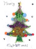 Drawing of a tree by a child in a refuge