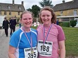Me and Ali after our amazing 10k race