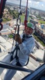 Abseiling last year aged 99