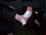 My left foot at the halfway point!!