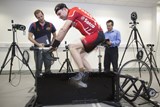 Sports scientists check my biomechanics