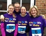 Before the race: braving the cold!
