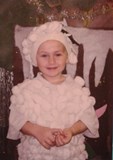 Ethan's sheep outfit for his Nativity in Reception (Dec 2013)