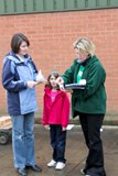 I'm the one on the right at our Sale Day
