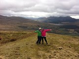 Sophie and Julia on their way up Snowdon