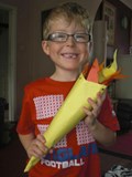 Logan with his Olympic Torch