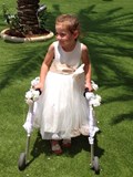 Scarlett as bridesmaid for mummy and daddy's wedding.