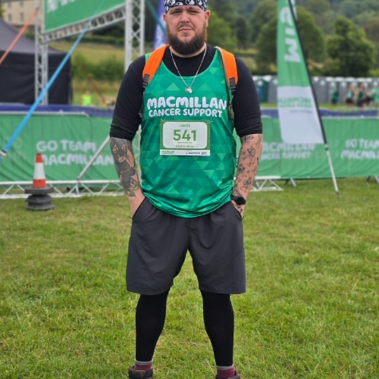 james's fundraising page