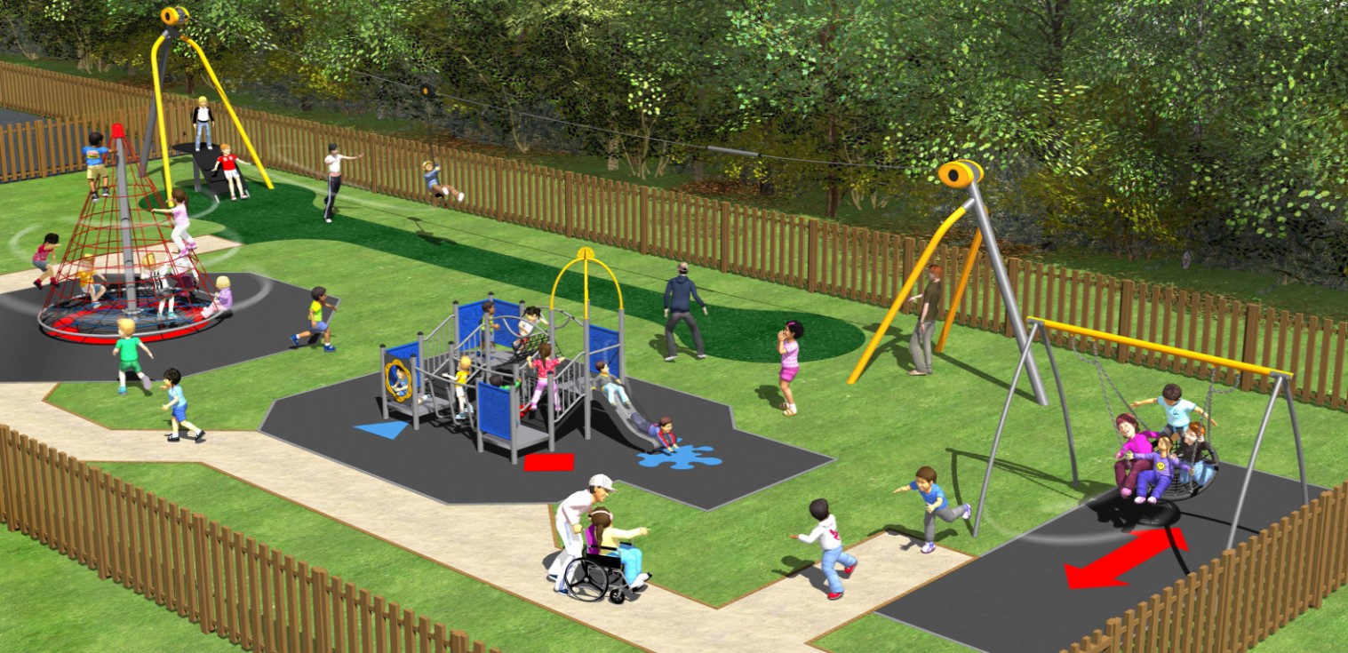 Crowdfunding to to help fund a refurbished playground and exercise