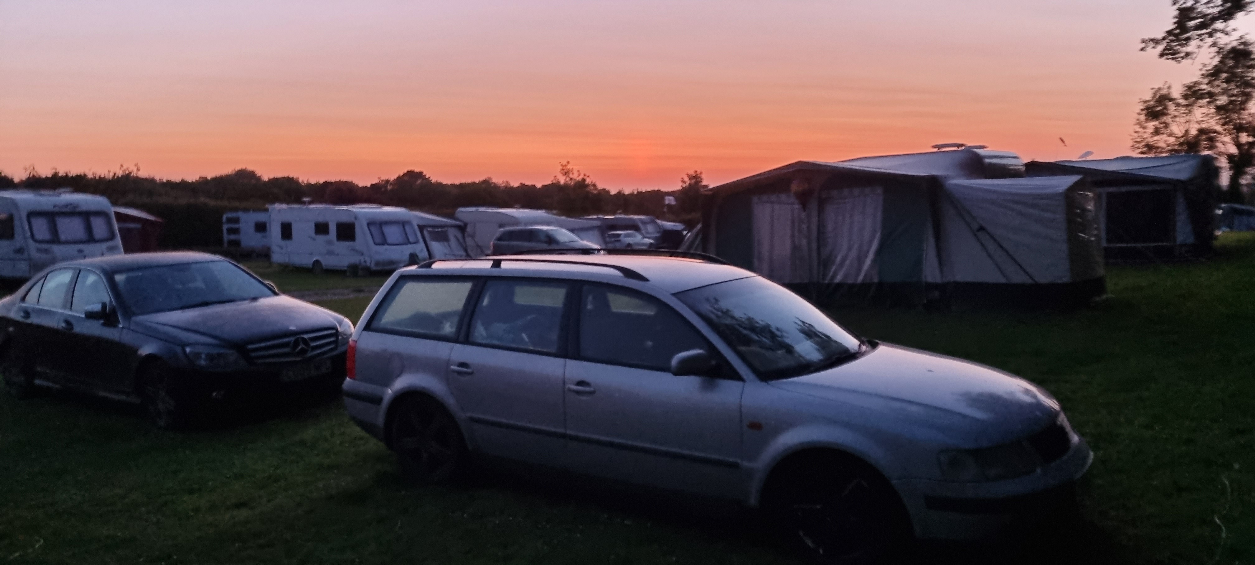Volkswagen Passat by sunrise