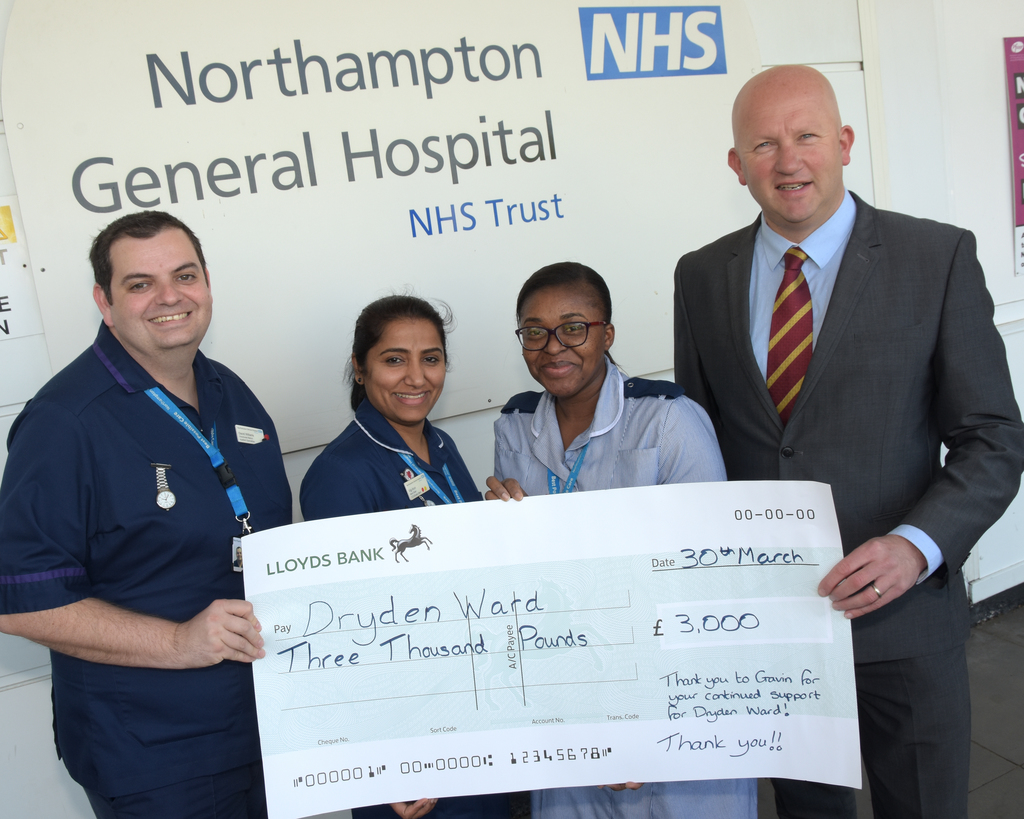 Crowdfunding to Dryden Ward - Northampton General Hospital on JustGiving