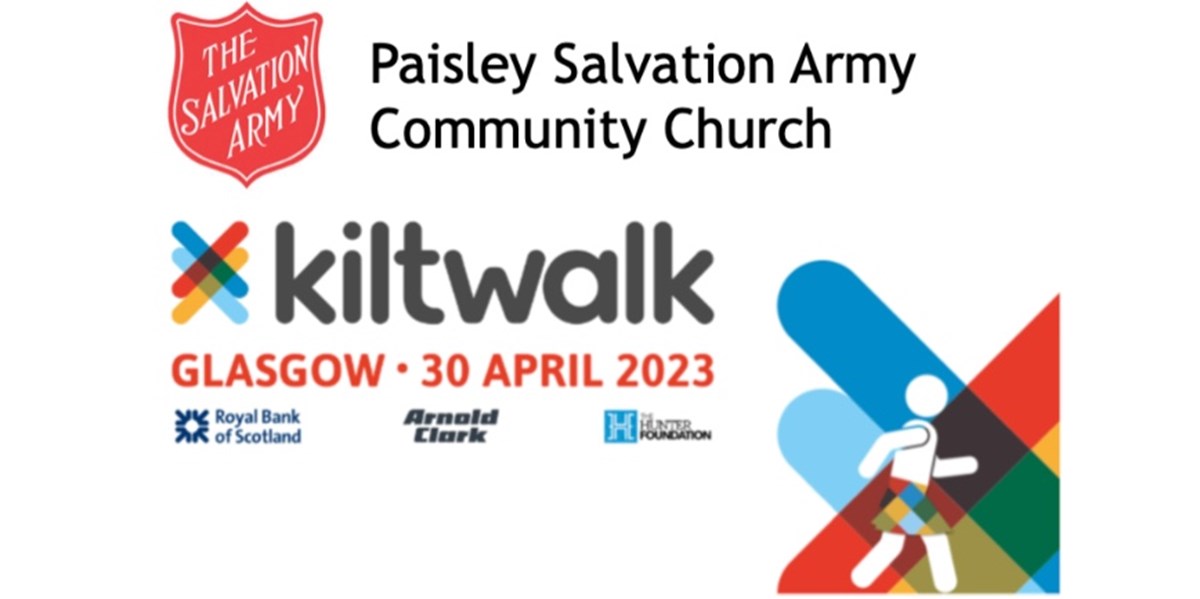 Paisley Salvation Army Community Church is fundraising for The