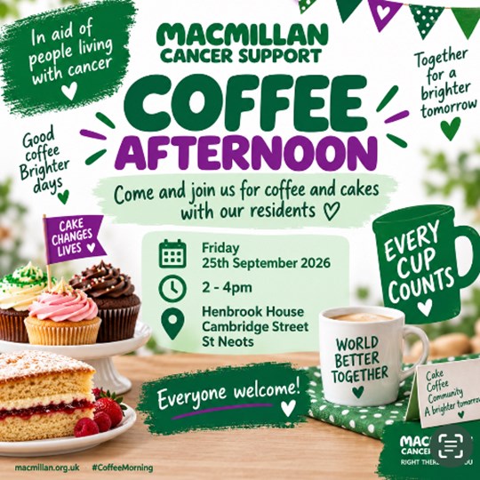 Macmillan Coffee Afternoon 2026