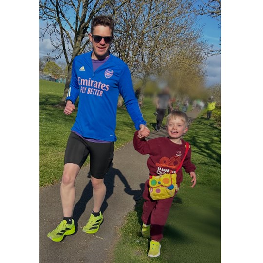Jenson is walking-running 5k this April for the National Autistic Society