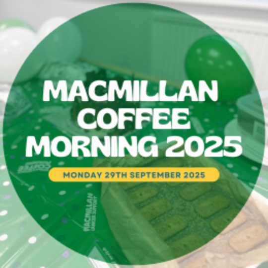 Macmillan Coffee Morning 2025