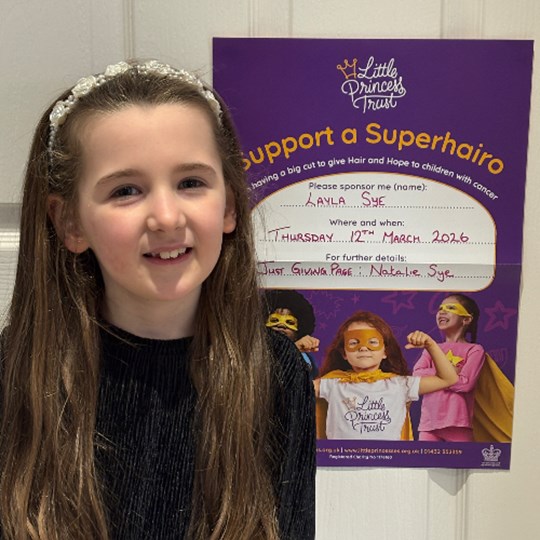 Layla's fundraising page