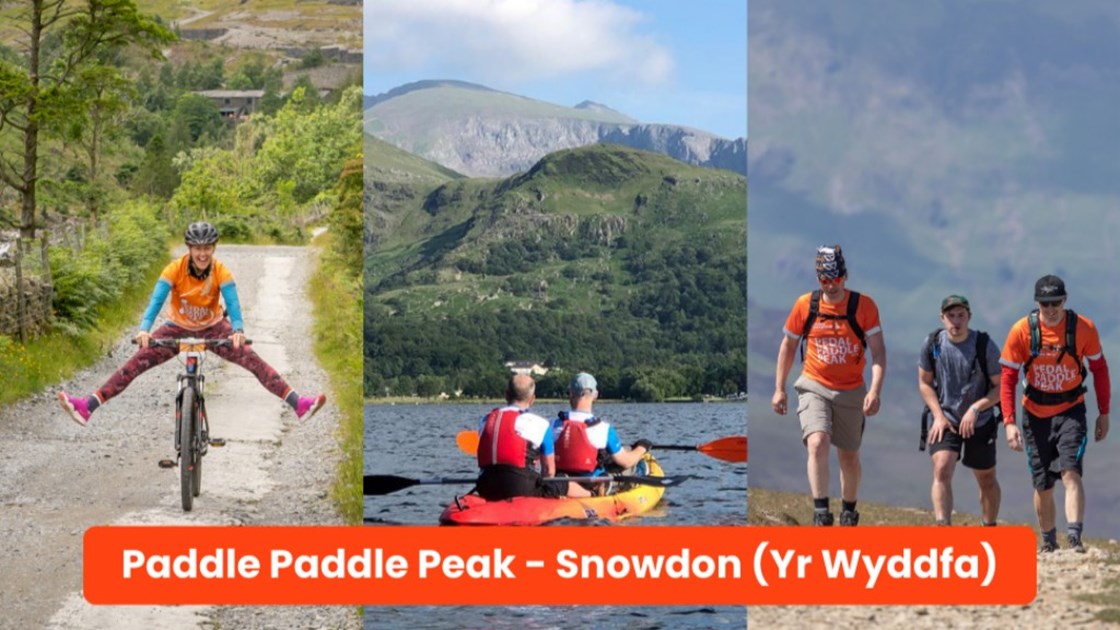 Pedal Paddle Peak 2024 Snowdon (Yr Wyddfa) JustGiving