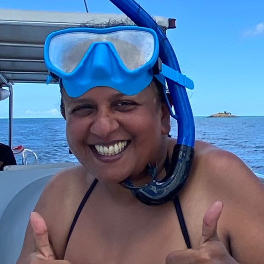 Janice is swimming for Aspire