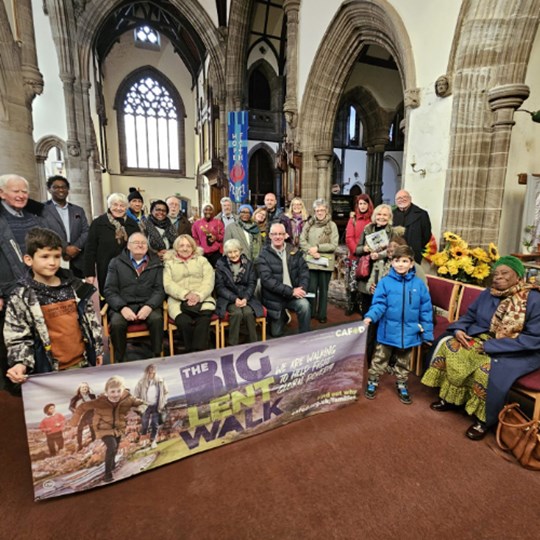 The Parish of St Anne  St Bernard take on the Big Lent Walk