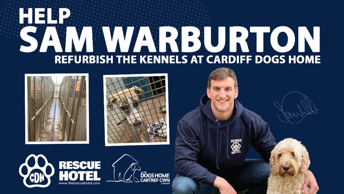 Help Sam Warburton Refurbish the Kennels at Cardiff Dogs Home JustGiving
