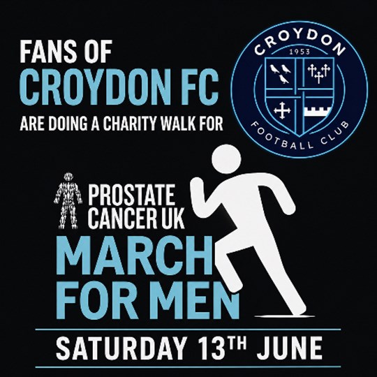 Fans of Croydon FC 20km walk