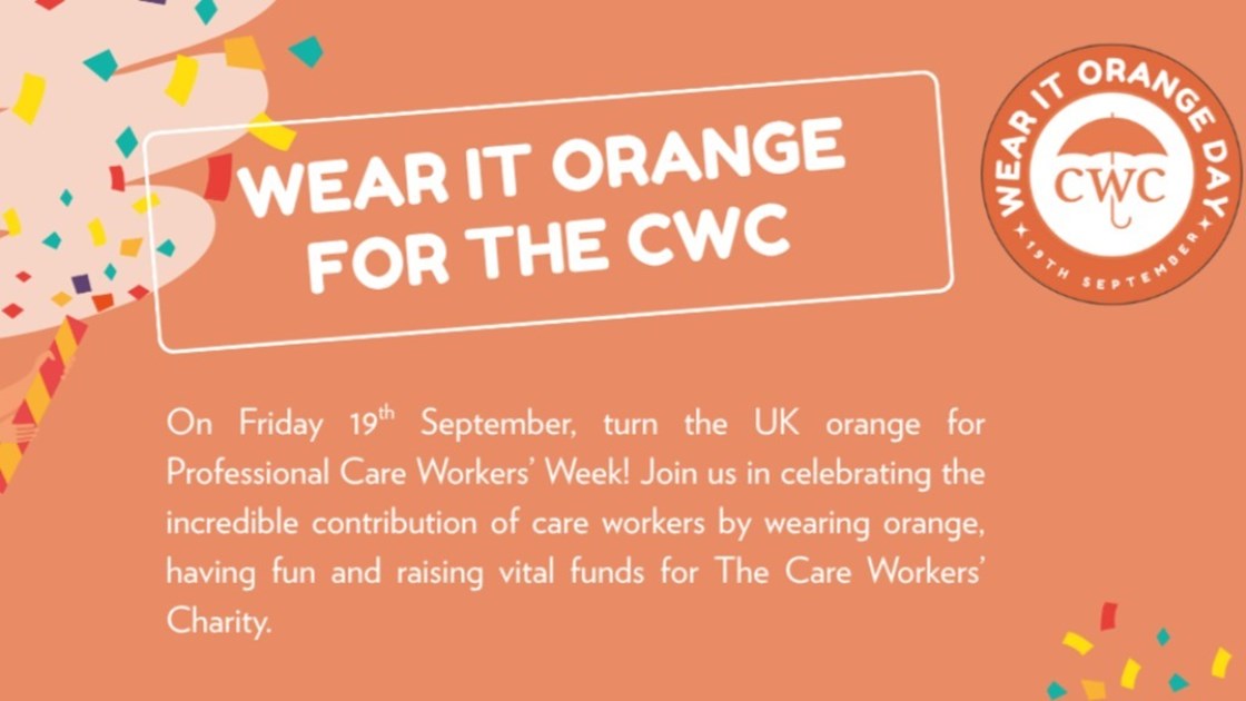 Wear It Orange for The Care Workers Charity 2025 - JustGiving