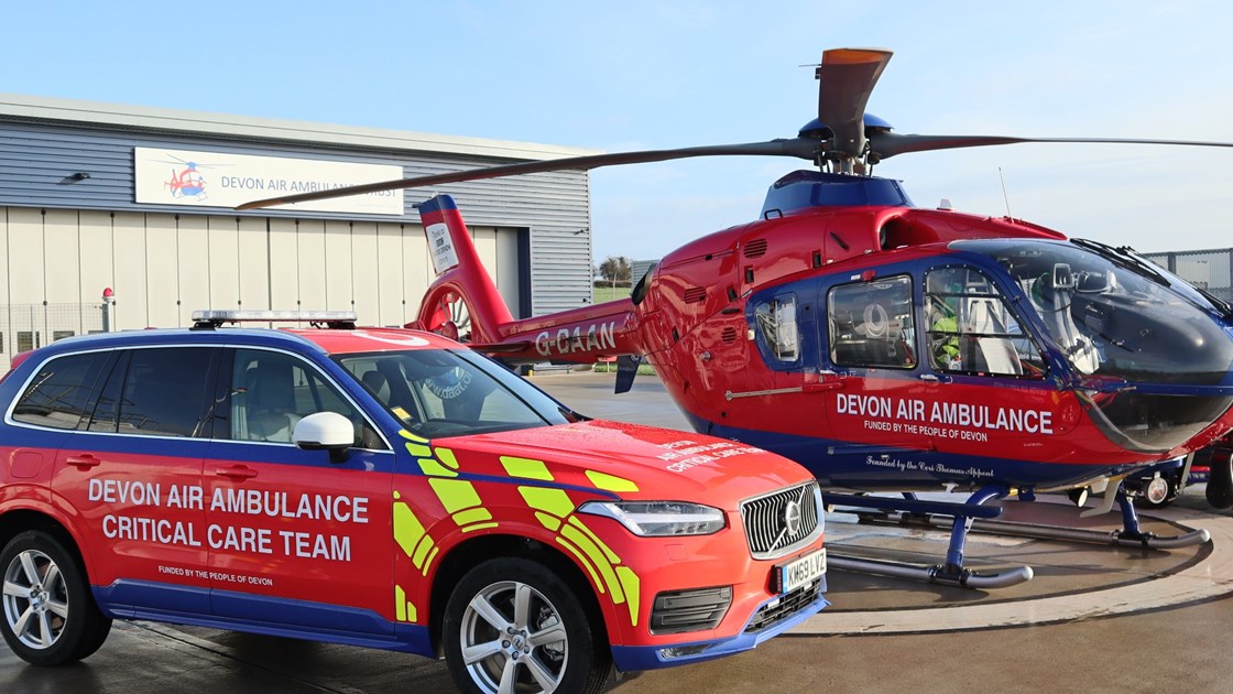 s delve is fundraising for Devon Air Ambulance Trust
