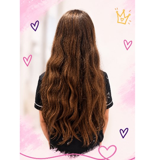 Laya's hair donation to the Little Princess trust