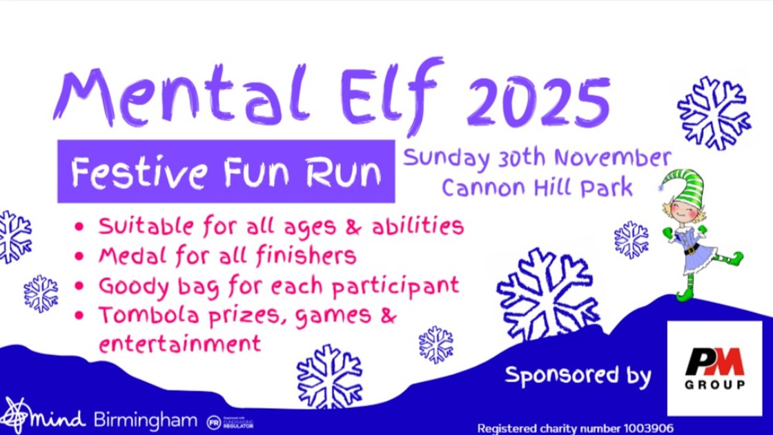 Birmingham Mind's Mental Elf Festive Fun Run 2025 - JustGiving