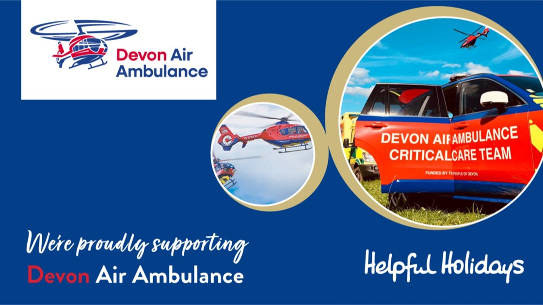 Helpful Holidays is fundraising for Devon Air Ambulance Trust
