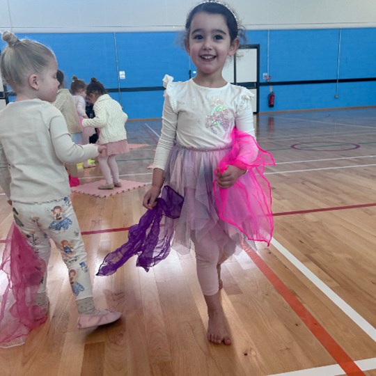 Sofia's baby ballet fundraiser for Tommys charity