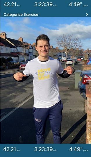 Fabio's January double Marathon for Mental Health