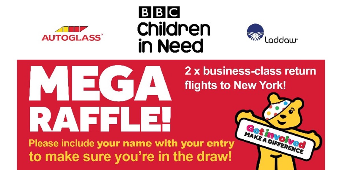 Mega Raffle BUK CIN is fundraising for BBC Children in Need