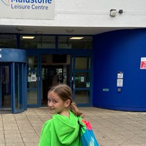 Olivia swims 100 kilometres