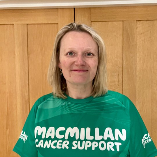 Sue walks a marathon to support families living with cancer