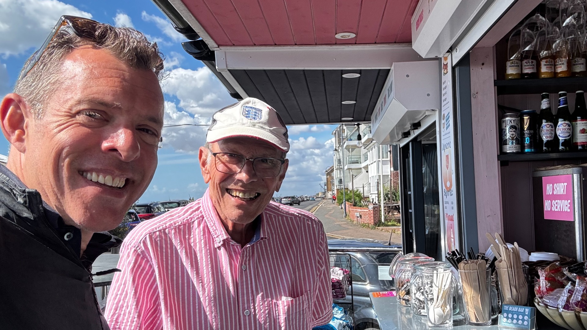 Stuart with his uncle Andrew