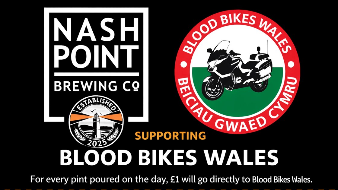 Nash Point Brewing Co. fundraiser for Blood Bikes Wales