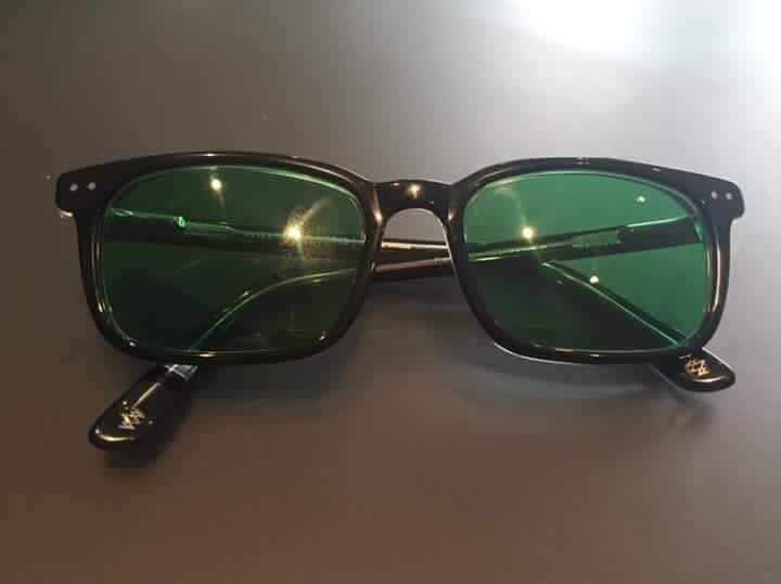 Crowdfunding to Replace his special green glasses which help him with