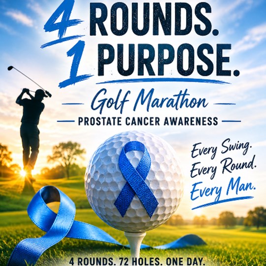 Golf Marathon for Prostate Cancer awareness
