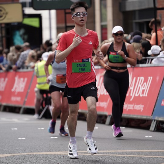 Samuel's fundraising page