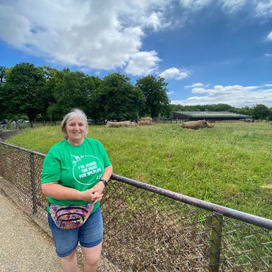 Karen's doing the ZSL around the world challenge